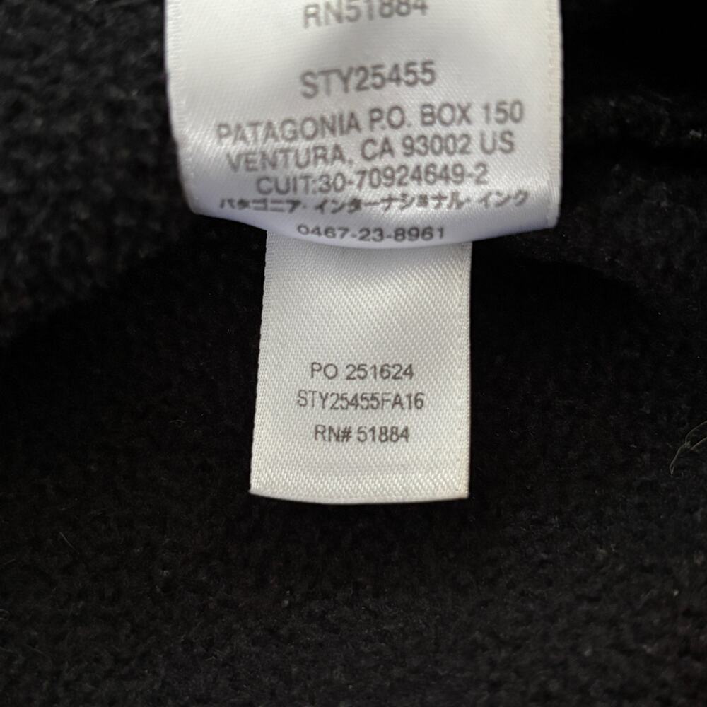 Patagonia Women's Synchilla Snap-T Fleece Pullover Black - Size: Medium - Picture 10 of 10